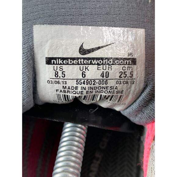 Nike Women’s Revolution 2 Running Shoes Grey Pink Lace Up Size 8.5 - Picture 10 of 11